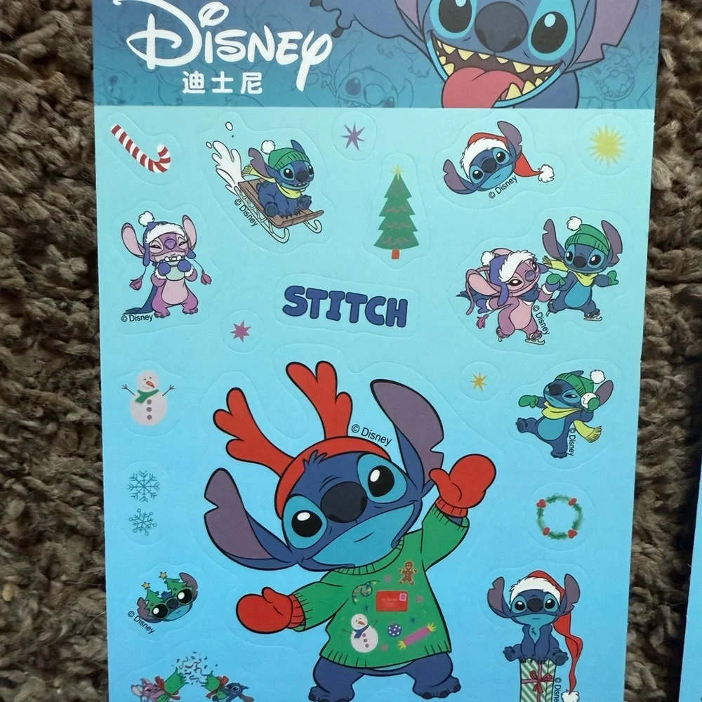Lot of 8 Sheets Set Lilo & Stitch stickers